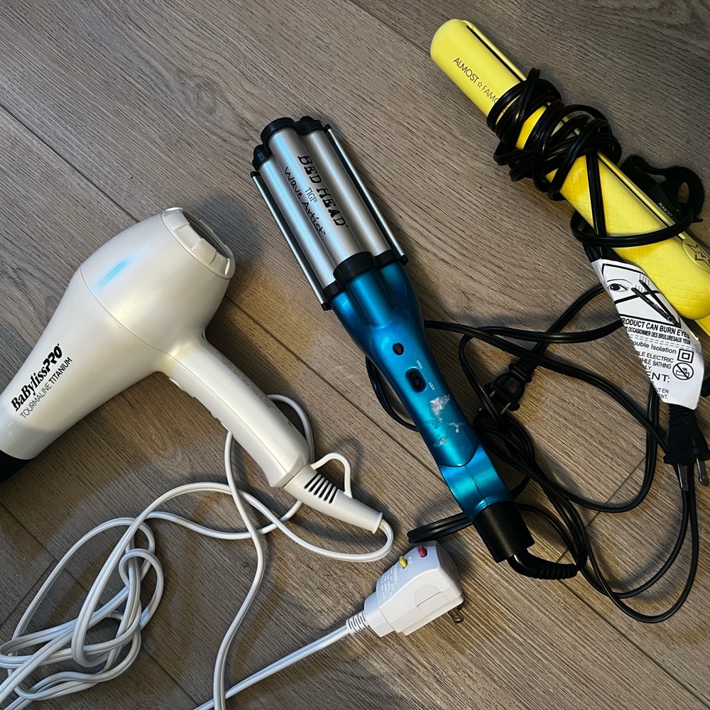 Hair Styling Tools BaBylissPRO Dryer,Curling Iron Almost Famous,Waver Bed Head